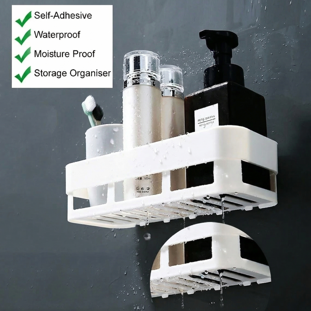 Self Adhesive Bathroom/Kitchen shelf